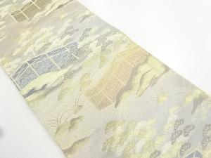 アンティーク　幕に松模様織り出し袋帯(材料)(サービス品)